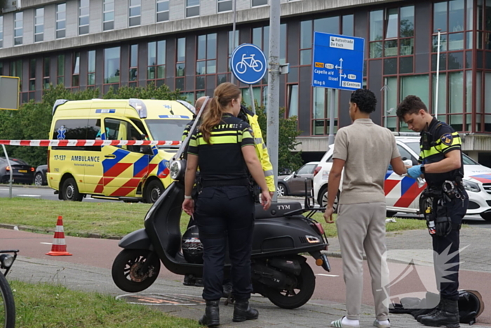 Traumateam ingezet voor ongeval met scooter