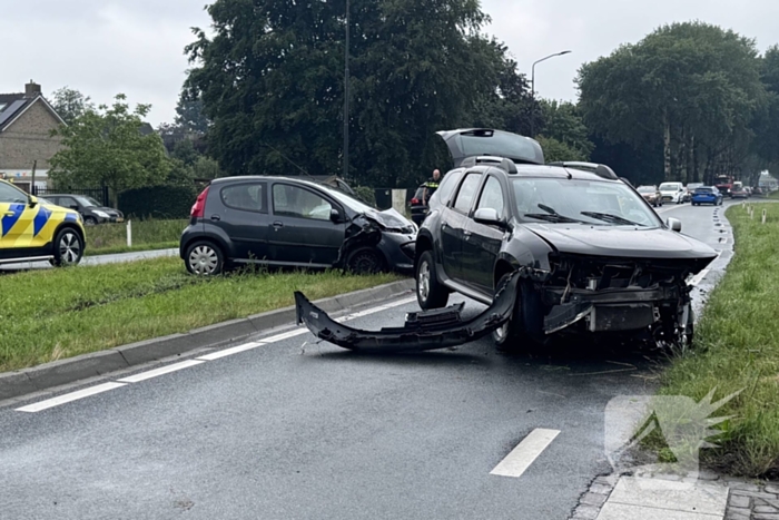 Flinke schade na voorrangsfout op kruising