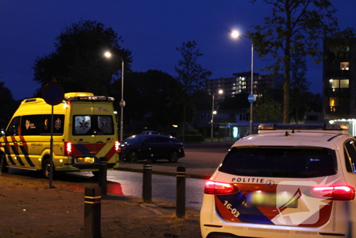 Scooterrijder hard ten val, werkt politie tegen