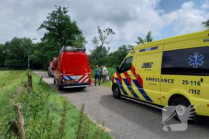 Geen voertuig aangetroffen na melding van auto te water