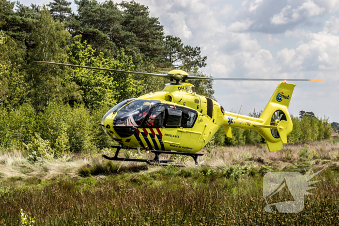 Traumahelikopter landt midden in natuurgebied