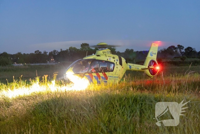 Traumahelikopter ingezet bij ongeval met elektrische vouwfiets