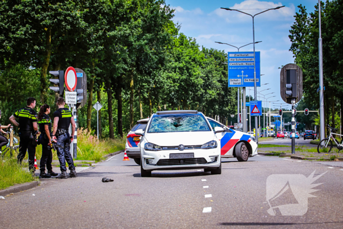 Fietser zwaargewond bij aanrijding