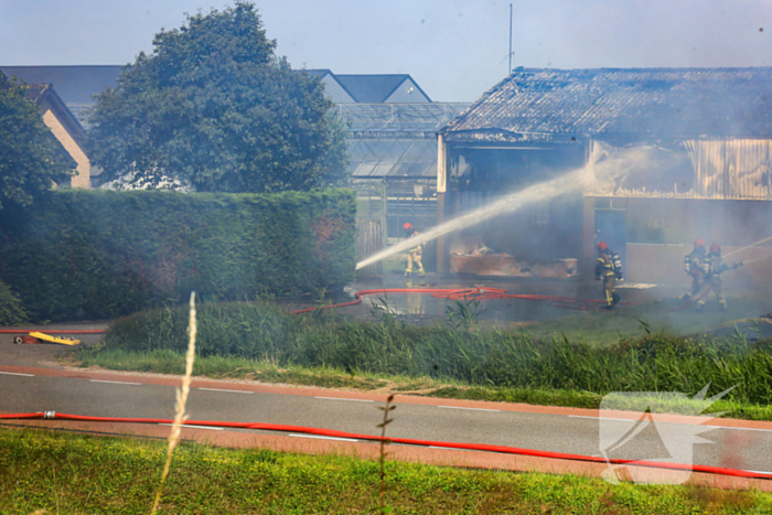 Zeer grote brand veroorzaakt veel rookontwikkeling