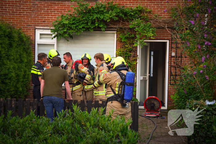 Woning geventileerd na brand