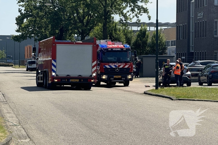 Fabriek ontruimd vanwege brand