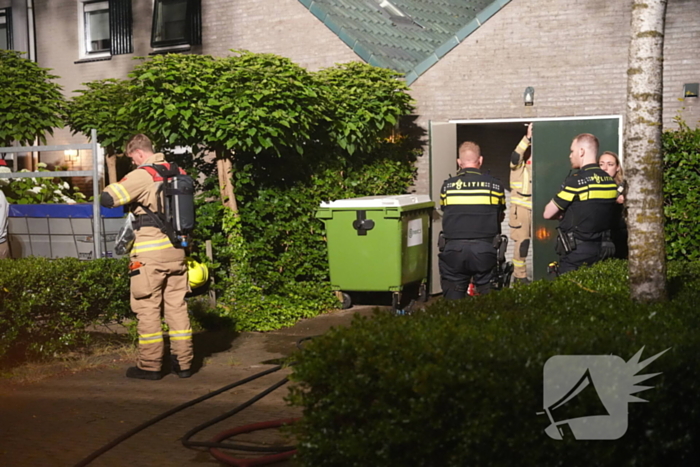 Nachtelijke brand in schuur naast woning