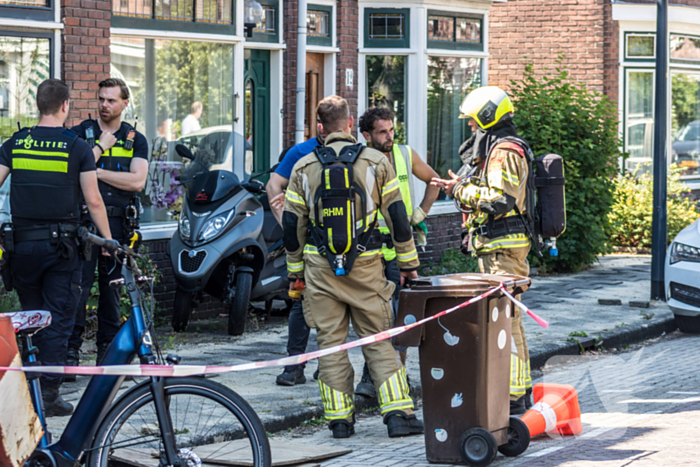 Opengedraaide gasfles zorgt voor gaslucht in woning