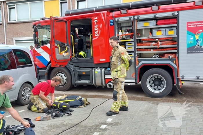 Brand in keuken van woning