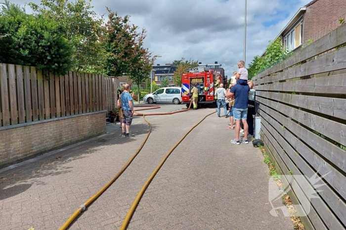 Brand in keuken van woning