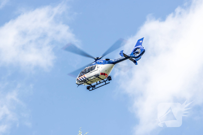 Politie helikopter ingezet bij zoektocht naar inbreker