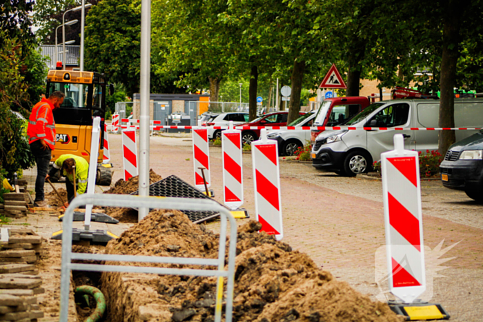 Gaslekkage door werkzaamheden