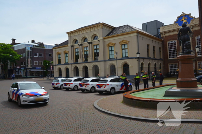 Politie houdt protest voor vroegpensioen