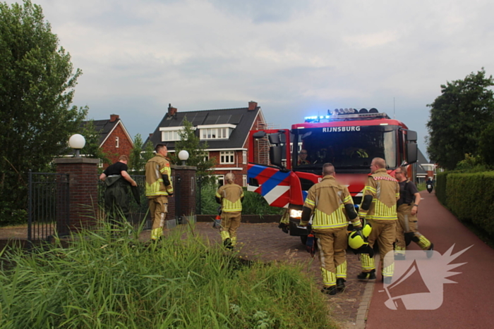 Zoektocht naar persoon te water