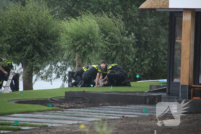 Zoektocht naar persoon te water