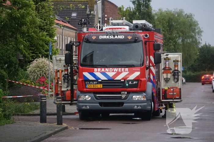 Takken waaien uit boom brandweer zet gebied af