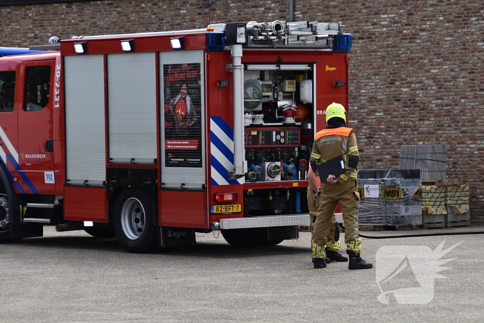 Brand bij bouwbedrijf snel geblust