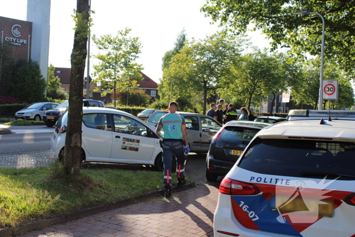 Auto's beschadigd na botsing