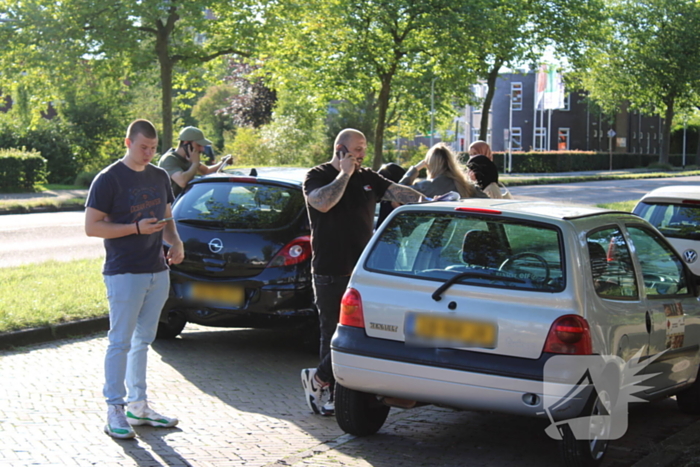 Auto's beschadigd na botsing