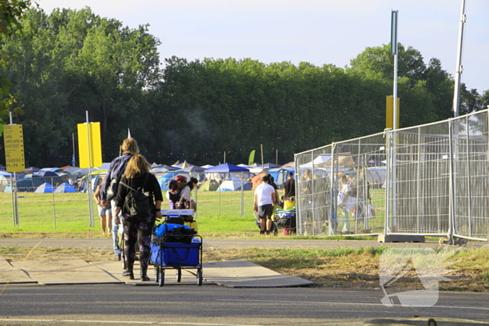 Eerste Bospop festivalgangers arriveren