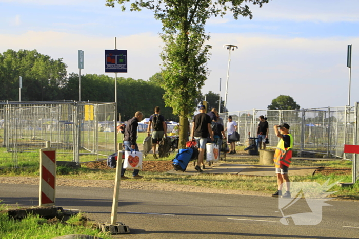 Eerste Bospop festivalgangers arriveren