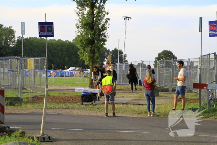 Eerste Bospop festivalgangers arriveren