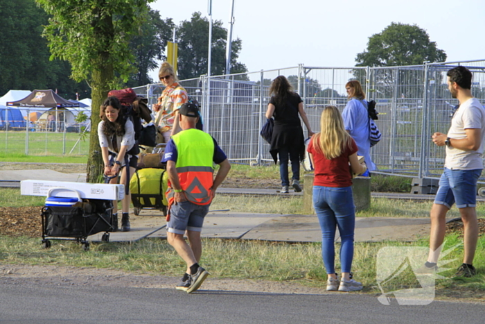 Eerste Bospop festivalgangers arriveren