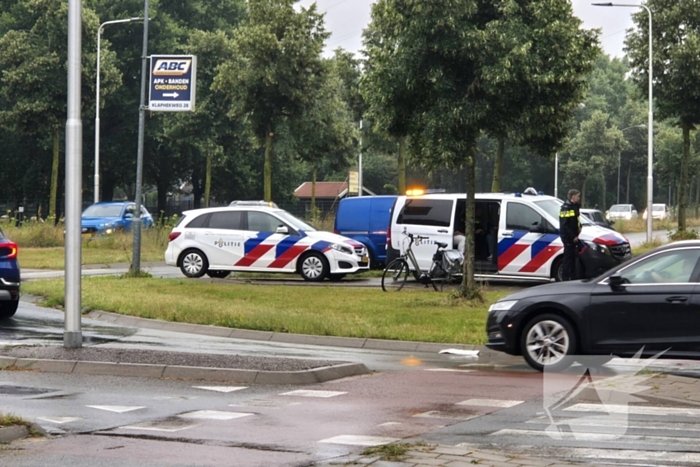 Fietser gewond bij botsing met auto