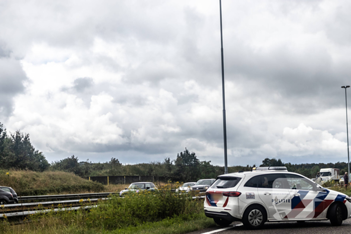 Kettingbotsing veroorzaakt file op snelweg