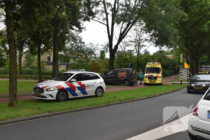 Bezorger onderuit bij eenzijdig ongeval met scooter