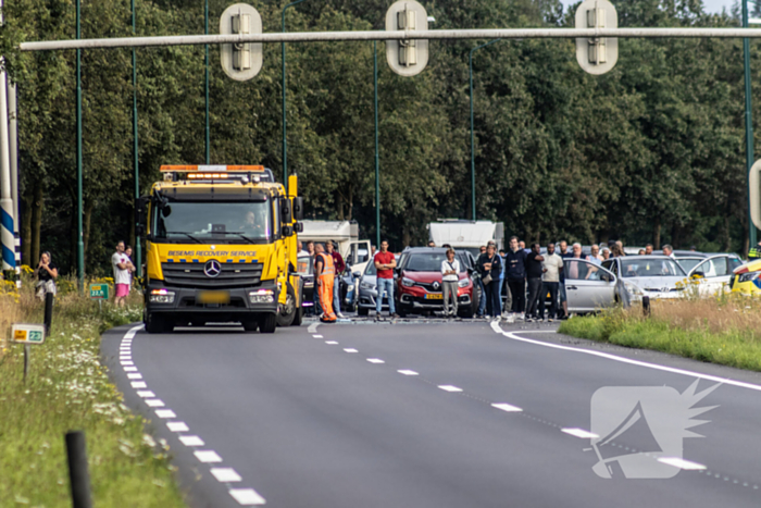 Meerdere voertuigen betrokken bij aanrijding