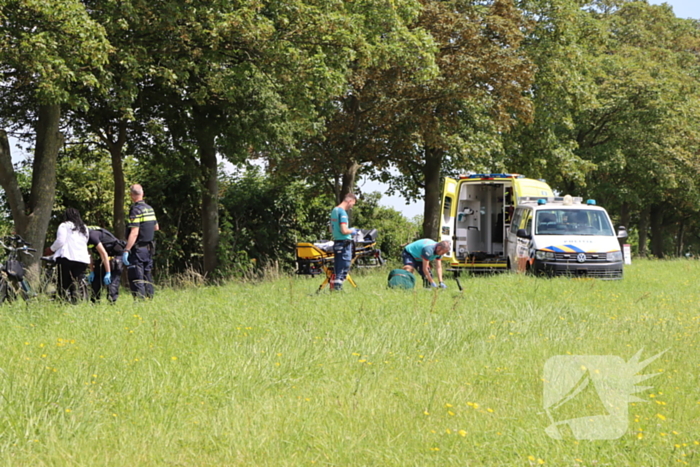 Fietser gewond na val