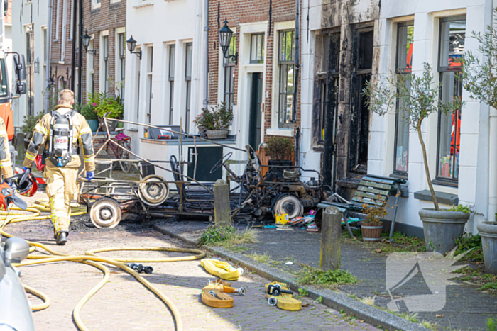 Woning aangetast door voertuigbrand