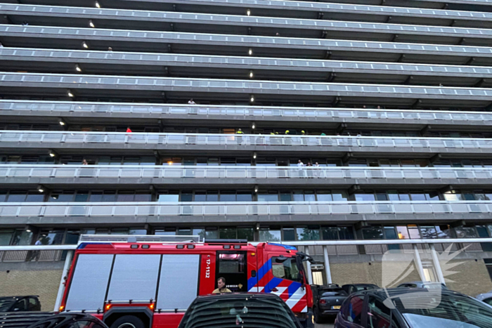 Elektrische fiets in brand op vierde etage