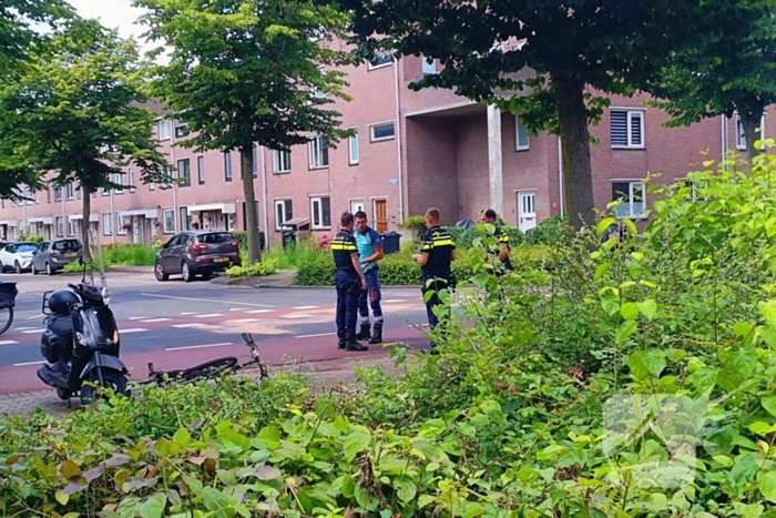 Aanrijding tussen fietser en scooter