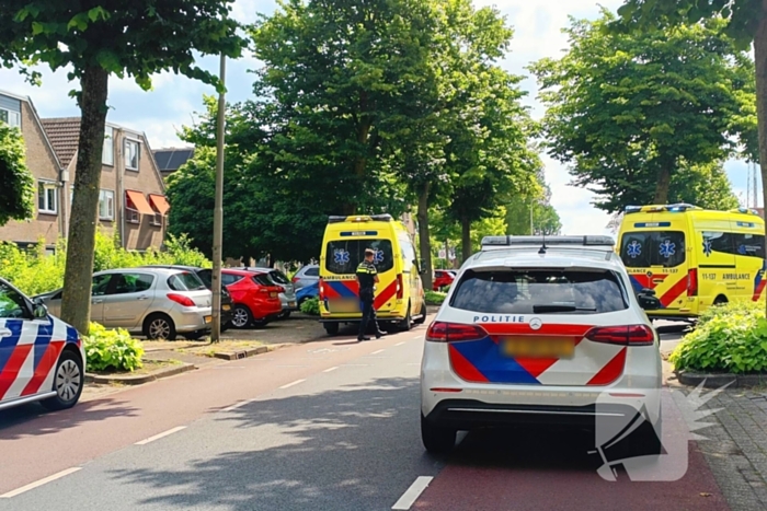 Aanrijding tussen fietser en scooter