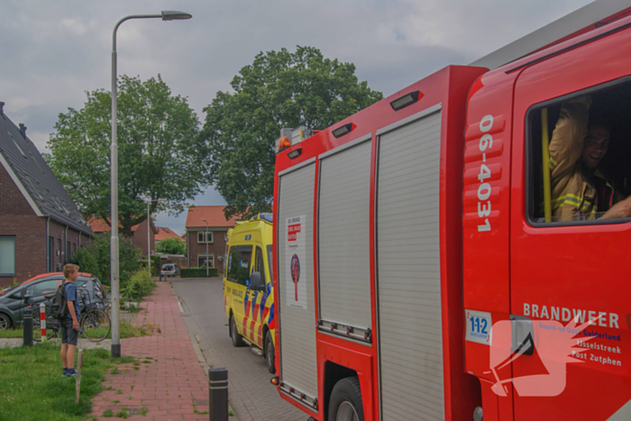 Steekvlam in keuken, buurman blust