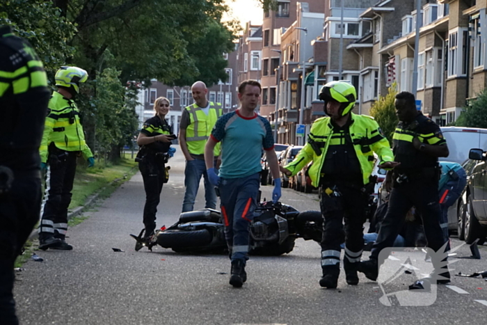 Grote schade na aanrijding met motorrijder