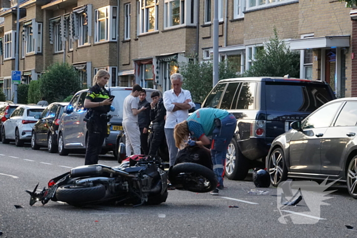 Grote schade na aanrijding met motorrijder