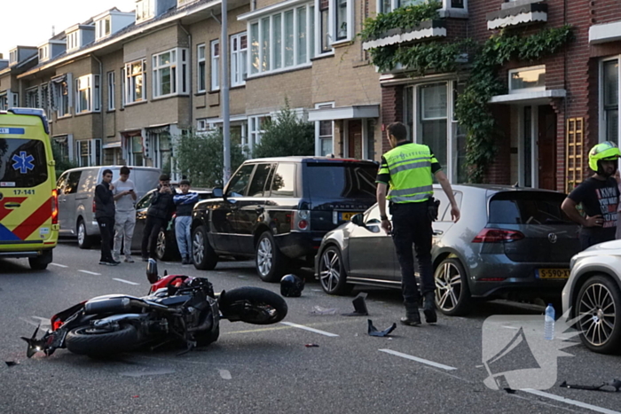 Grote schade na aanrijding met motorrijder