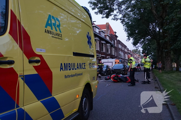 Grote schade na aanrijding met motorrijder