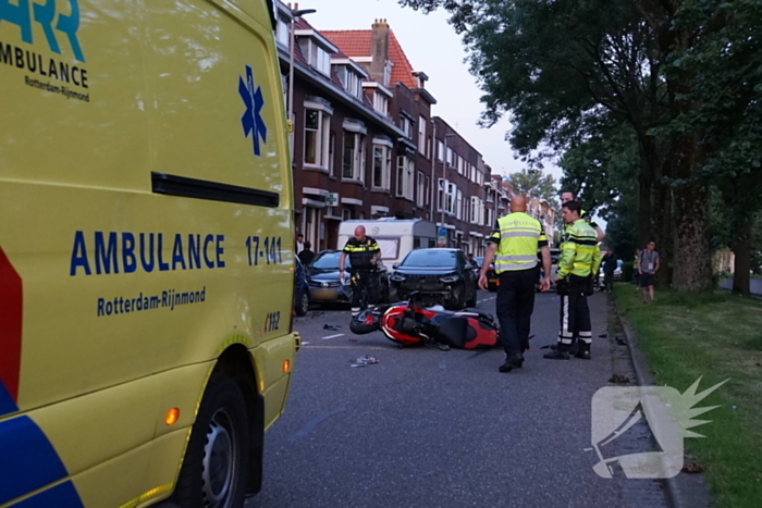 Grote schade na aanrijding met motorrijder