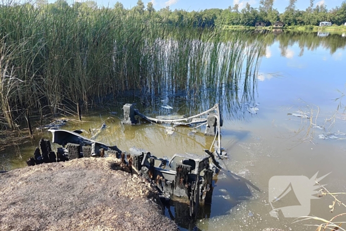 Steiger vat vlam in buitengebied