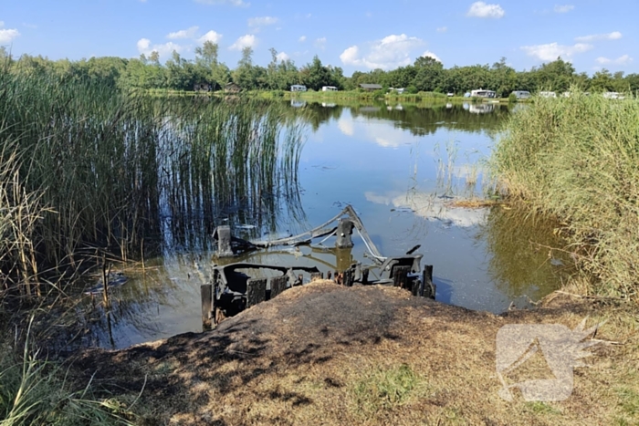 Steiger vat vlam in buitengebied