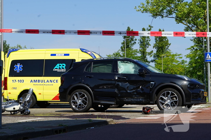 Motorrijder gewond na ongeval met auto