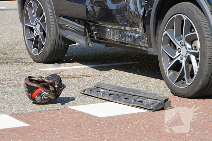 Motorrijder gewond na ongeval met auto