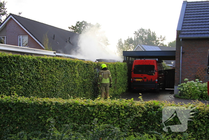 Veel rook bij brand in sauna