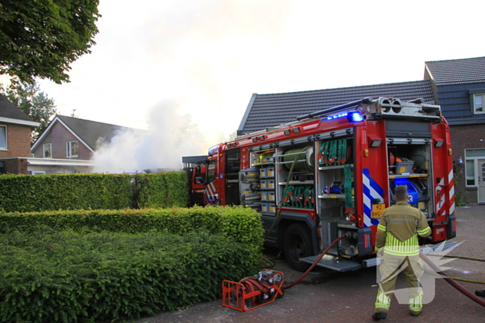 Veel rook bij brand in sauna