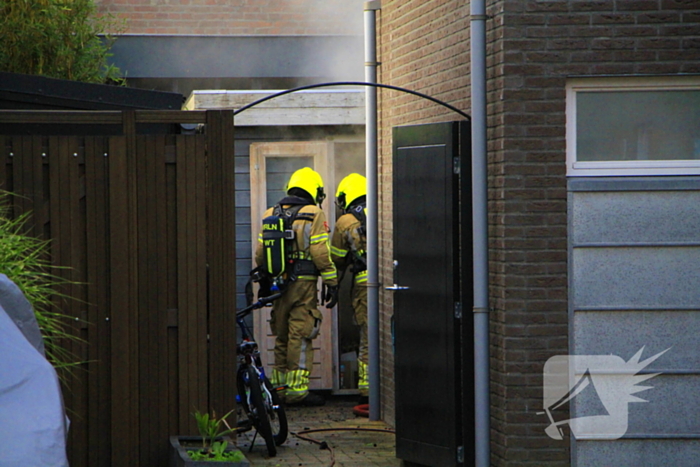 Veel rook bij brand in sauna