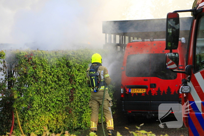 Veel rook bij brand in sauna